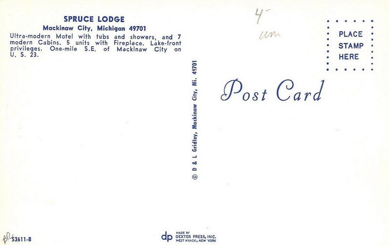 Spruce Lodge - Old Postcard (newer photo)